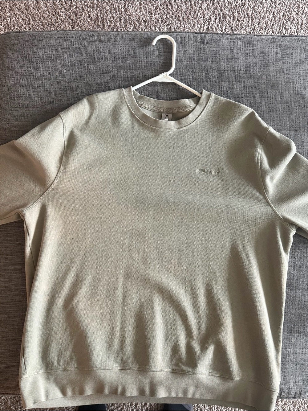 HurleyCrewneck Sweatshirt in Light Sage